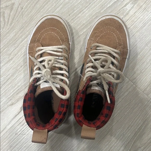 Vans Kids High-Top Sneakers - Tan and Black - Picture 6 of 6